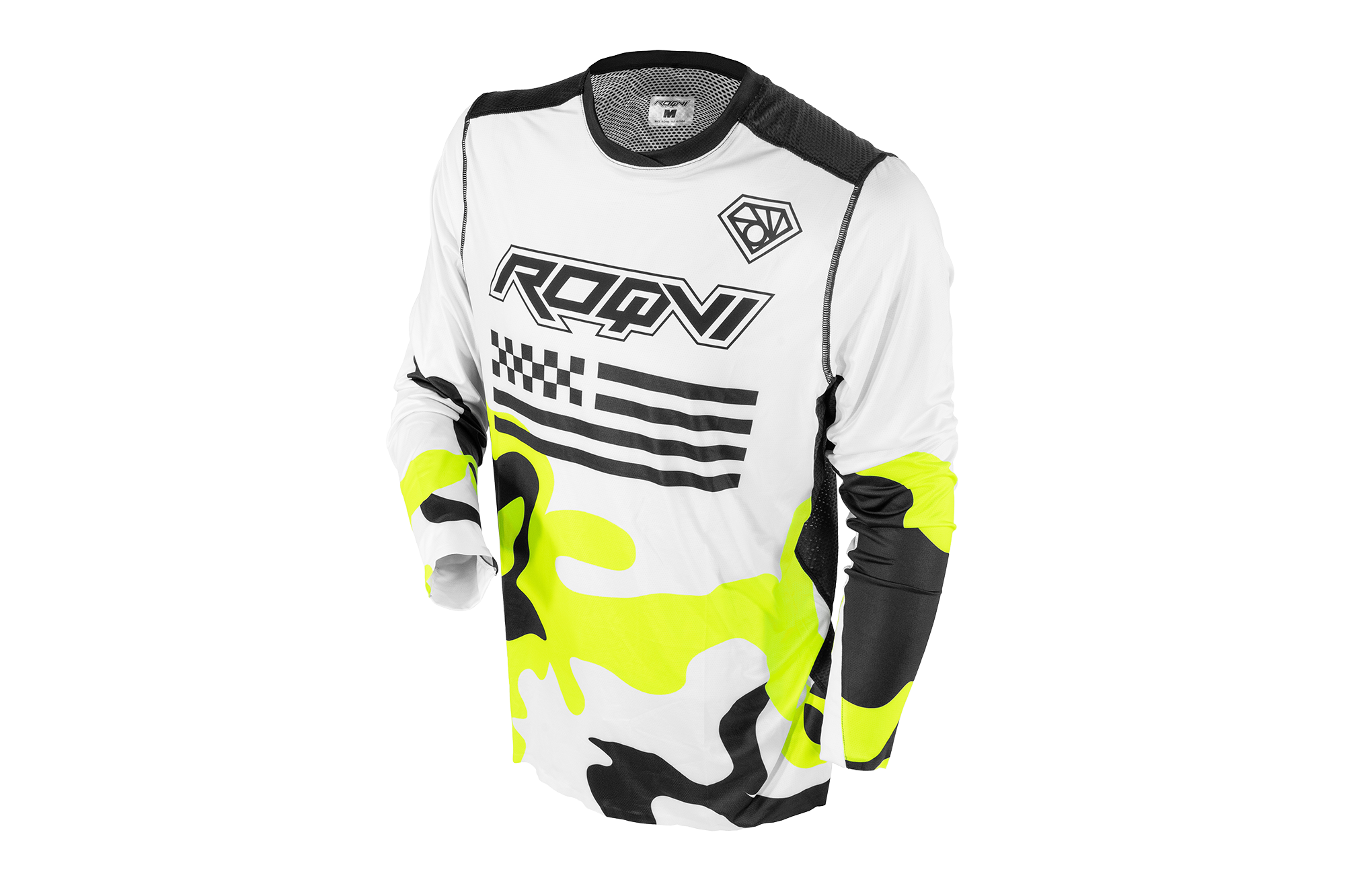 BSE Джерси CAMO ROQVI белый/черный/желтый — 2