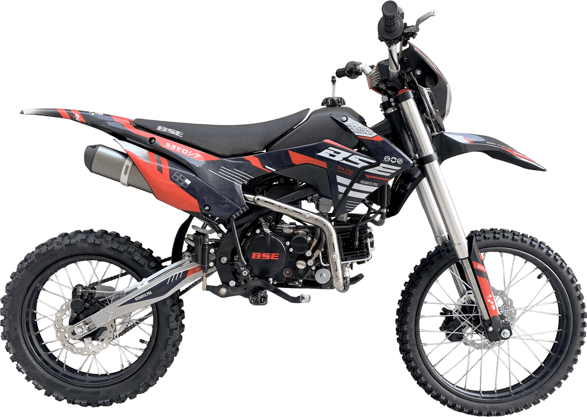 Питбайк BSE PH 150 12/12 AK-47 RED Supermoto