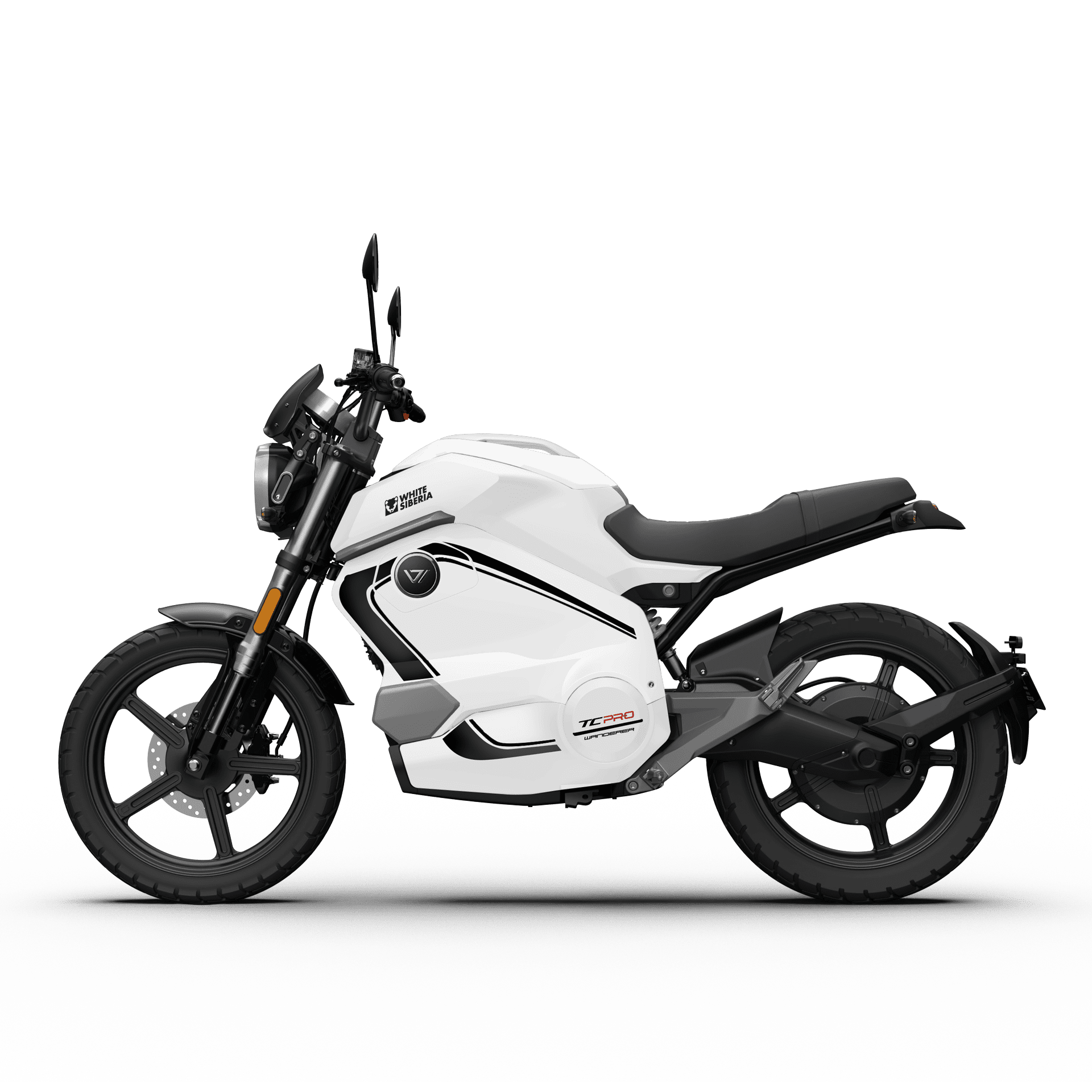 Электромотоцикл WHITE SIBERIA SUPER SOCO TC WANDERER PRO
